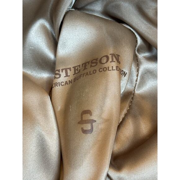 7 3/8 Stetson Buffalo Collection XXXX Cowboy Hat - Picture 7 of 14